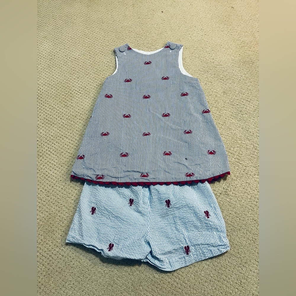 Cricket Kid girl skort size 7 and unbranded top around size 7-8. VGUC.
